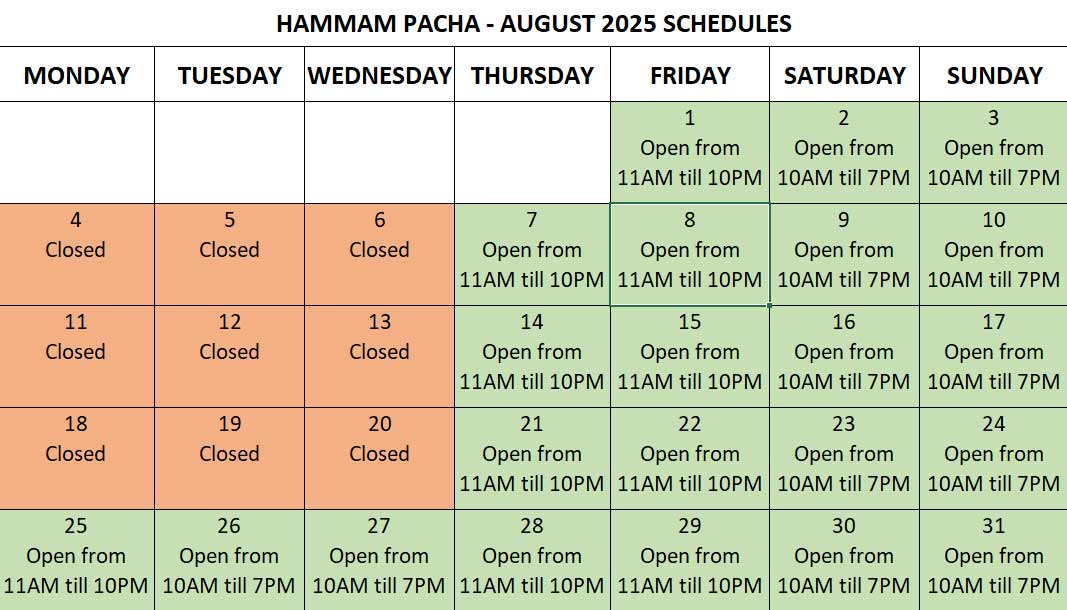 schedule-opening-Hammam-Pacha-august-2025