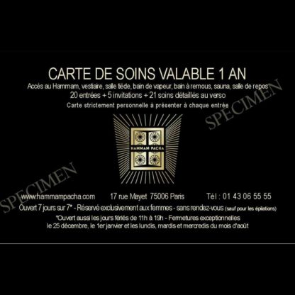 CARTE DE SOINS