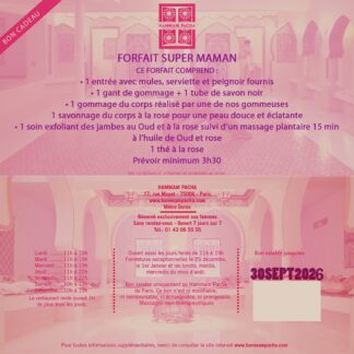 Forfait super maman Hammam Pacha