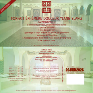 Forfait éphémère douceur ylang ylang